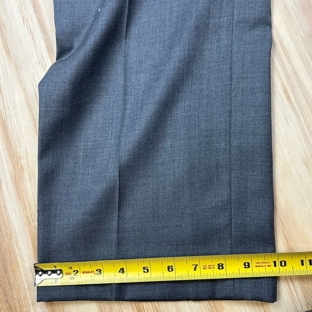 Stafford Ease NEW Mens Pants Slacks Gray Size 40x32 Wool Blend